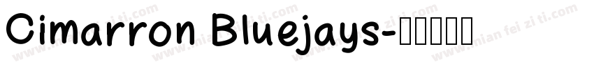 Cimarron Bluejays字体转换